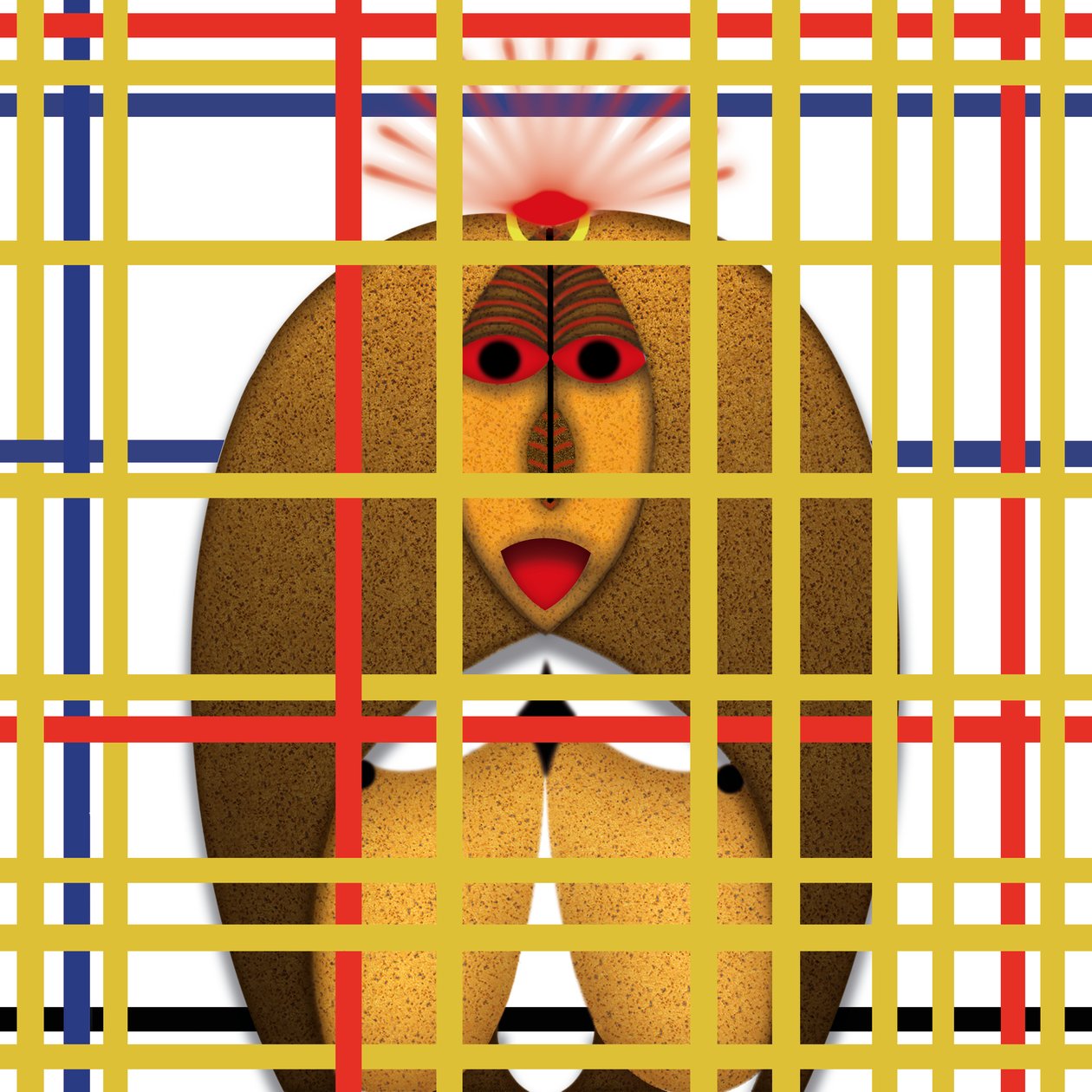Lockdown (XXV) - (aus der Serie Animal Rationale) od Alexander Eibach
