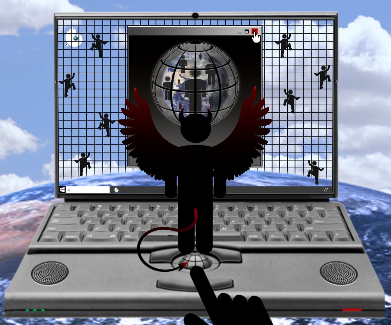 Alcatraz (Ďáblův ostrov) - ze série: Windows od Alexander Eibach
