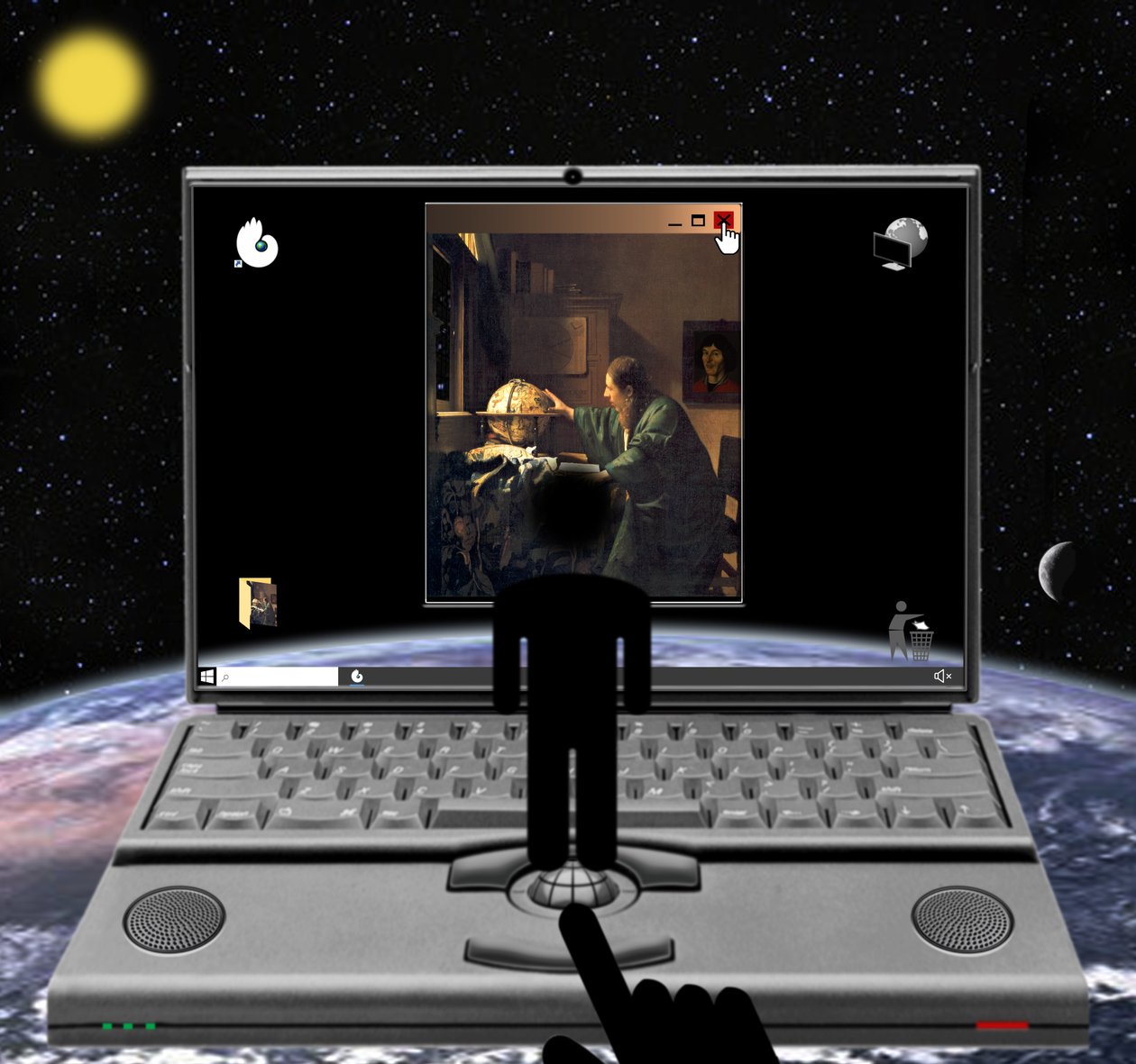 "Od Koperníka se člověk valí ze středu do X" (ze seriálu: Windows) od Alexander Eibach