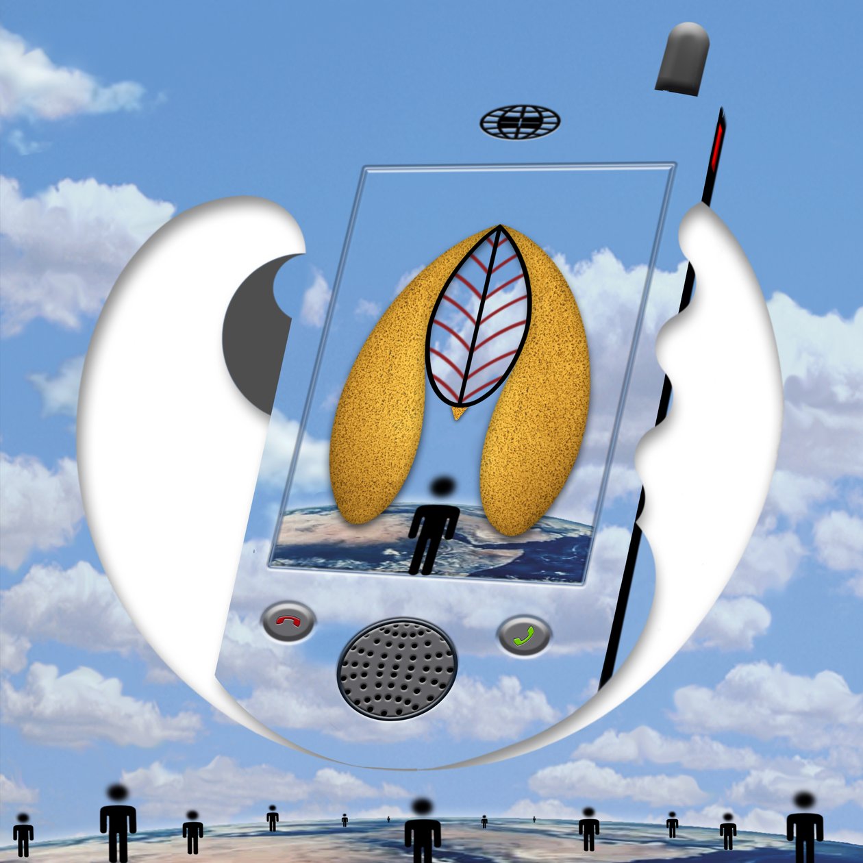 "...seit ein Gespräch wir sind..." (aus der Serie Skyphone) od Alexander Eibach