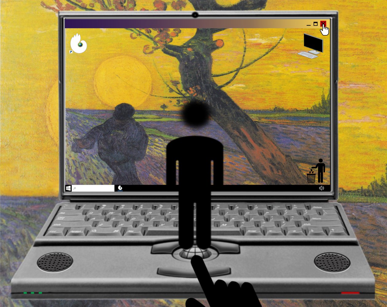 Setkání světa a země (ze série: Windows) od Alexander Eibach