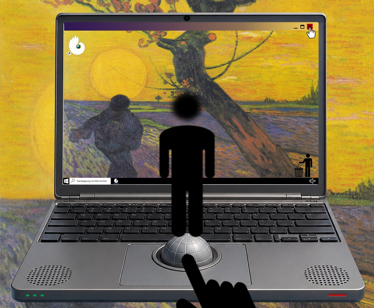 Setkání světa a země (ze série Windows) od Alexander Eibach