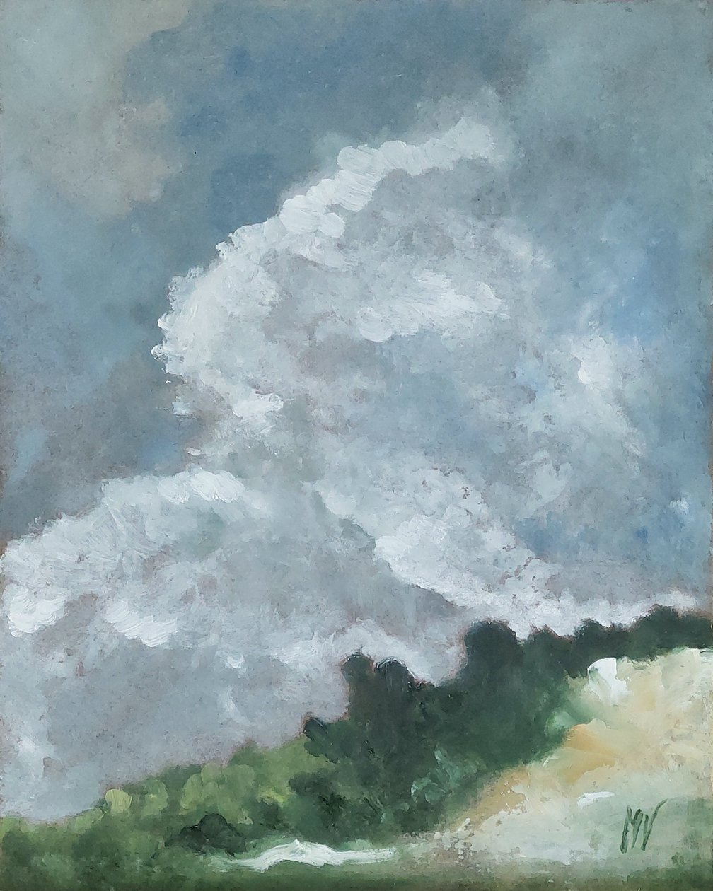 Wolken darüber od M. Vet