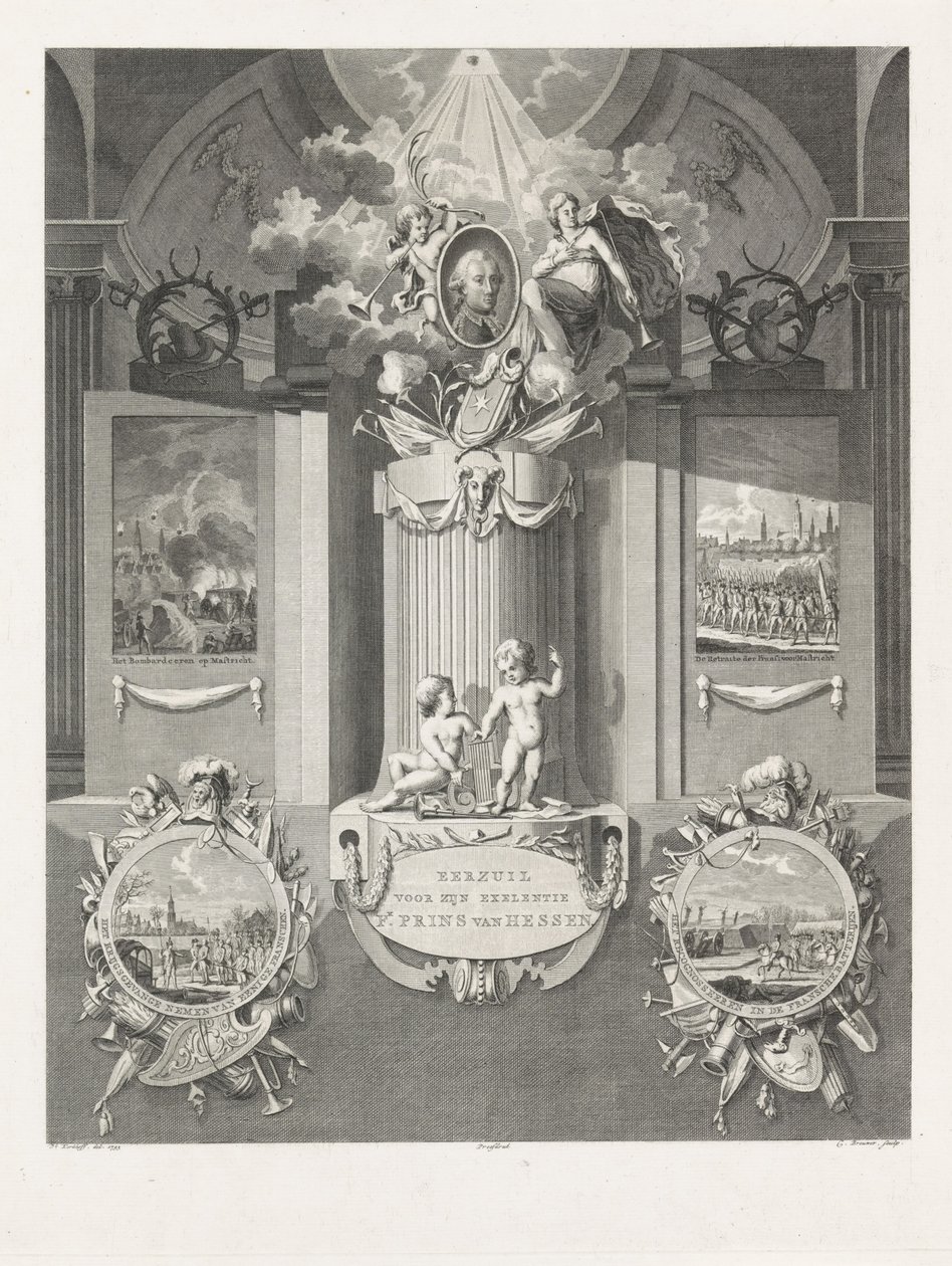 Jacques de Guise, Chronicles of Hainaut, frontispis od 1793 Cornelis