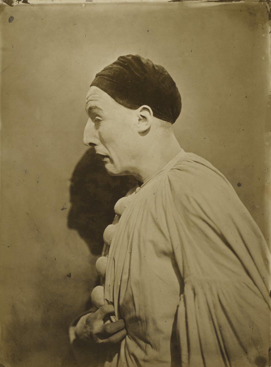 Pierrot in Pain, 1854 (tisk ze slaného papíru) od Nadar