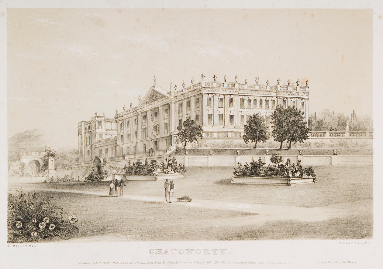 Chatsworth House, Derbyshire, 1839 od 4th Earl of Morton James Douglas