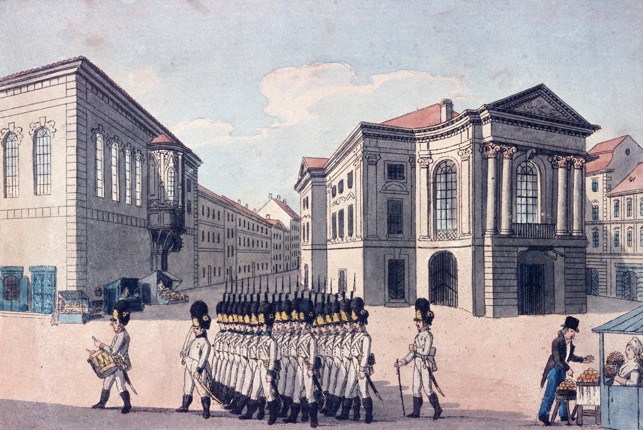 Stavovské divadlo, Praha, kolem 1810 od A. and Berka, Johann Gustav