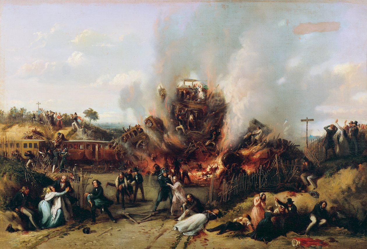 Katastrofa na železnici mezi Versailles a Bellevue, 8. května 1842 od A Provost