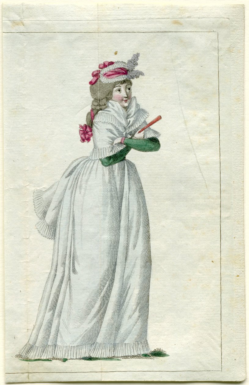 Journal of Fashion and Taste, 20. července 1792, 15. sešit, pl. 2 od A.B. Duhamel (possibly)