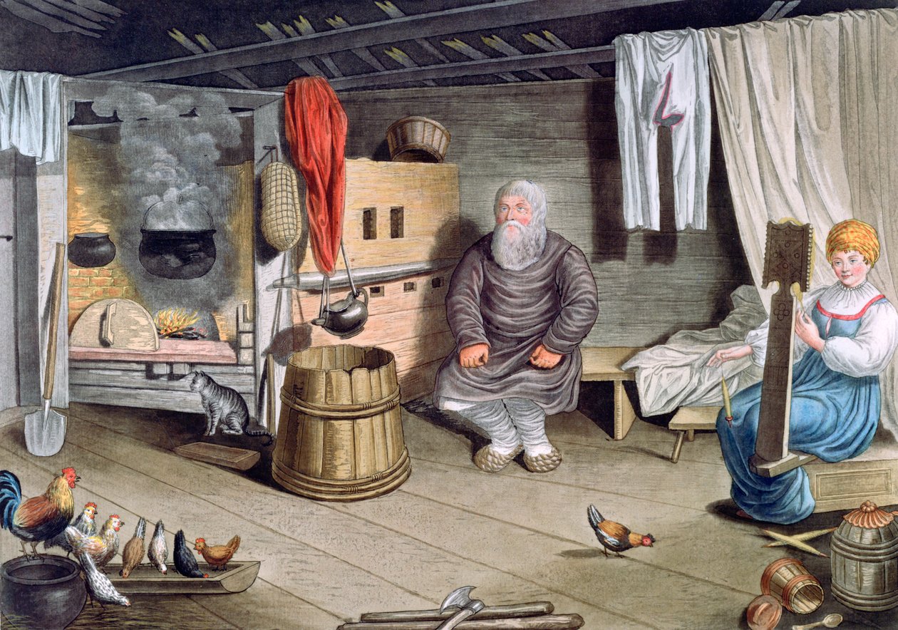 "Rolnický dům", Rusko, 1821 od AC Houbigaot