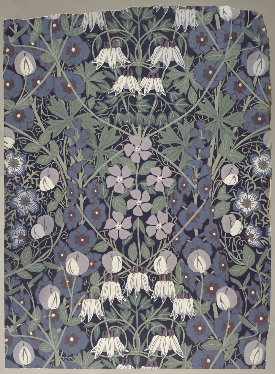 Columbine, vyrobený Jeffrey & Co., Londýn (tapeta) od A.F. Vigers