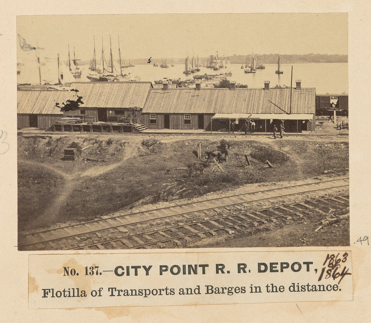 Železniční depo City Point od A.J. Russell