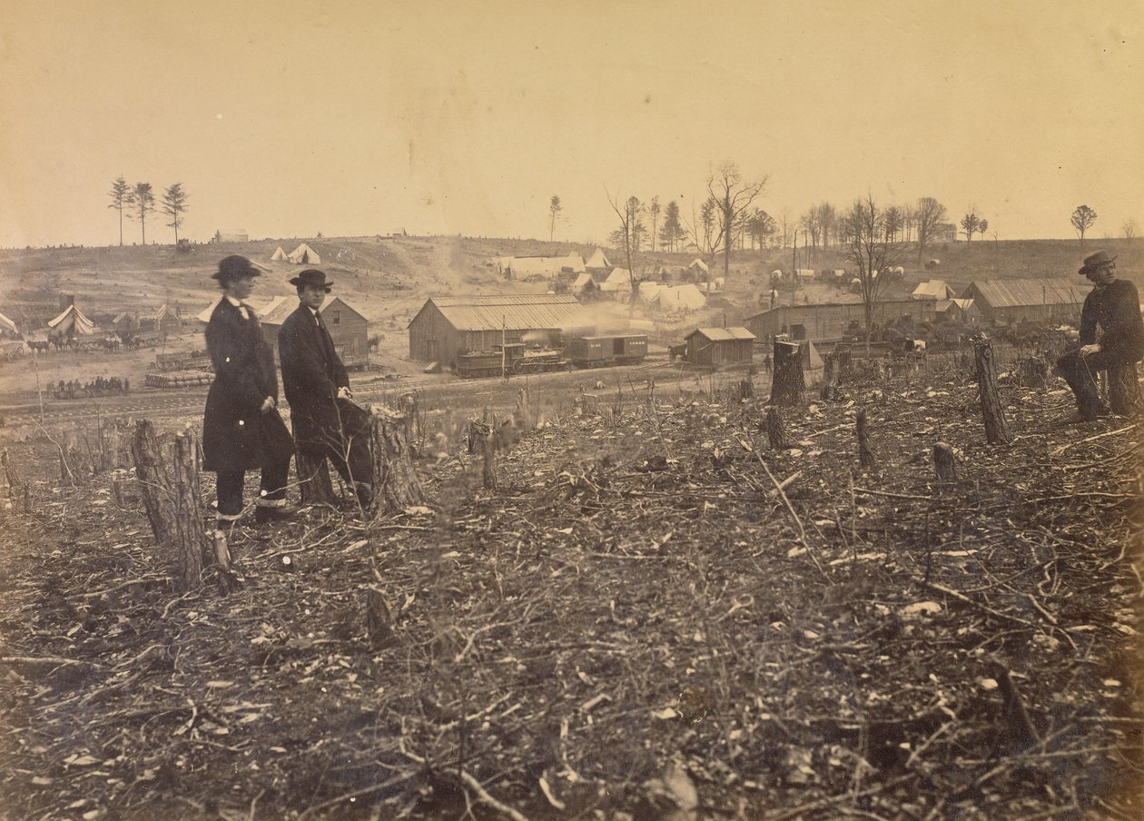 č. 91. Fairfax Station - Orange  Alexandria Railroad. od A.J. Russell