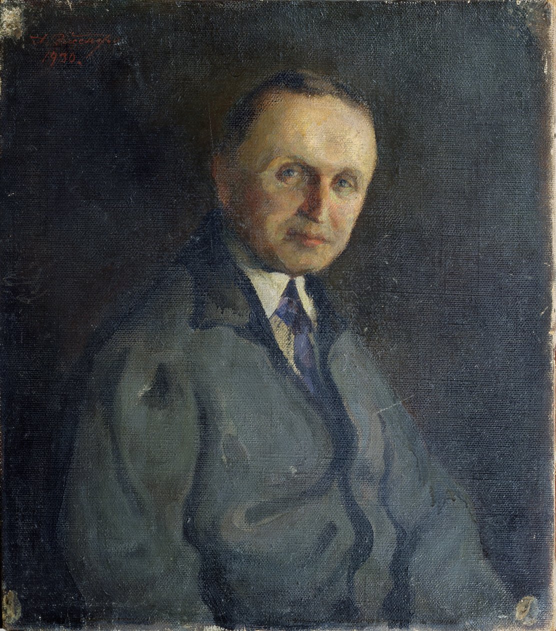 Portrét klavíristy Konstantina Igumnova 1873-1948, 1930 od A.K. Elsner