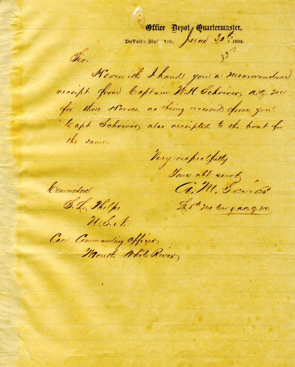 Dopis A. M. Seviera, Duvall