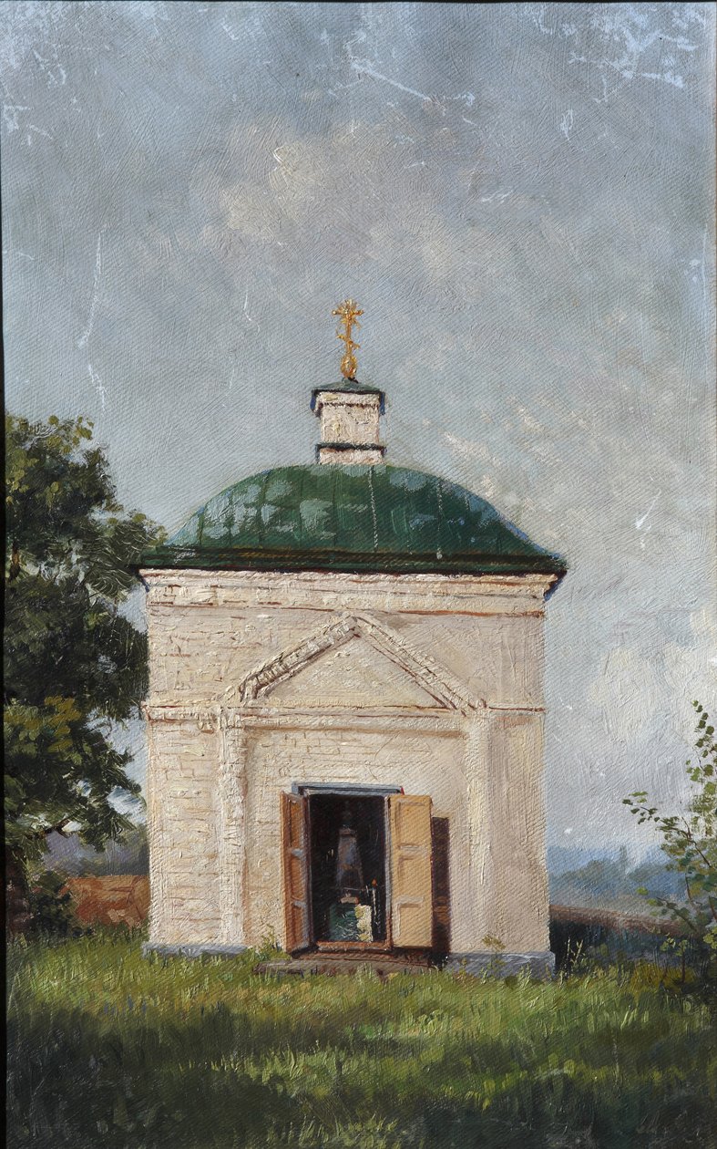 Kryptová kaple Michaila Lermontova v Tarkhany, 1883 od A.S. Mezentsov