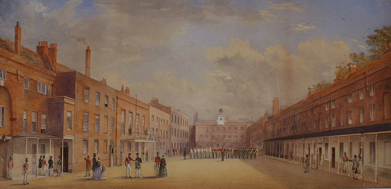 Old Clarence Barracks, Portsmouth, Hampshire, 1847 od A. C. Snape