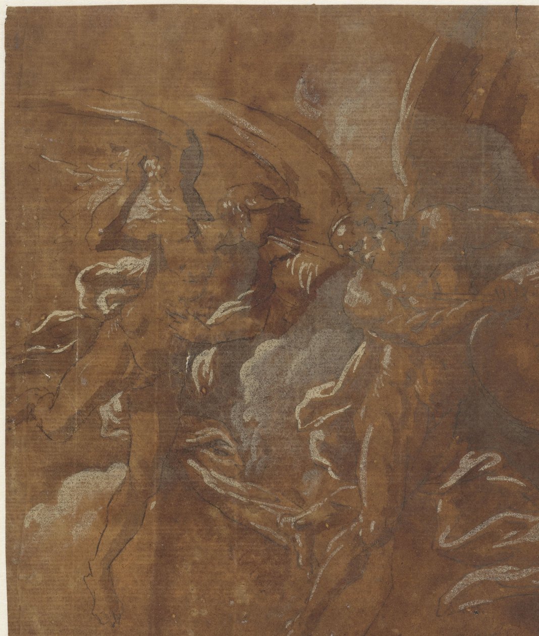 Dva okřídlení muži od A. Carracci (attributed to)
