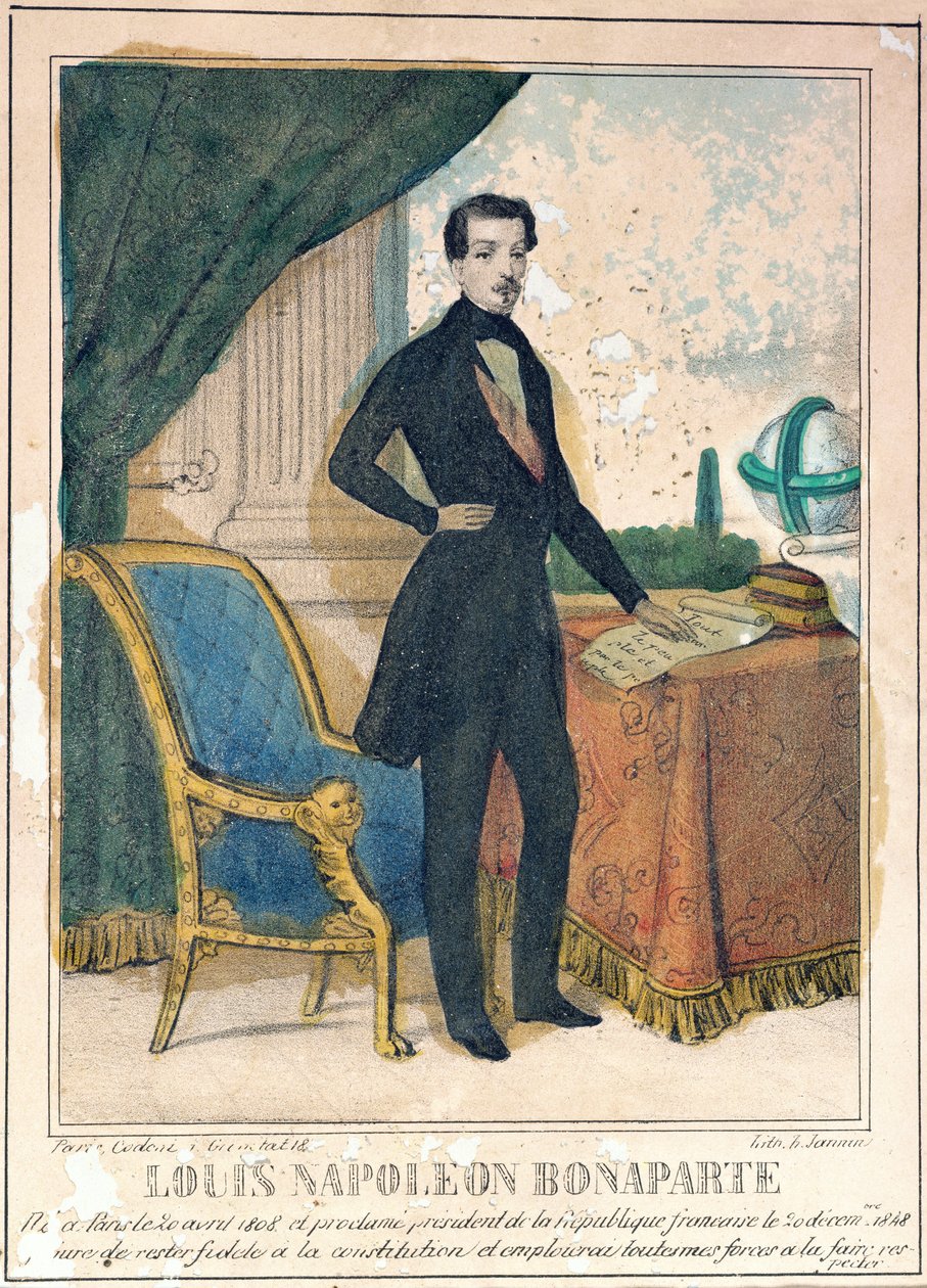 Louis-Napoleon Bonaparte (1808-73) budoucí Napoleon III, kolem 1849 od A. Jannin