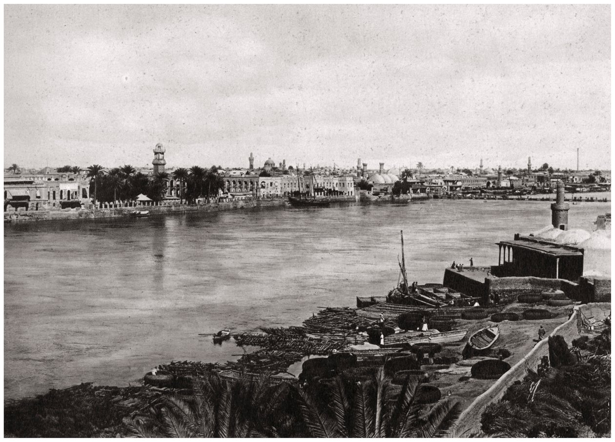 Moderní Bagdád, město chalífů, Irák 1925 od A. Kerim