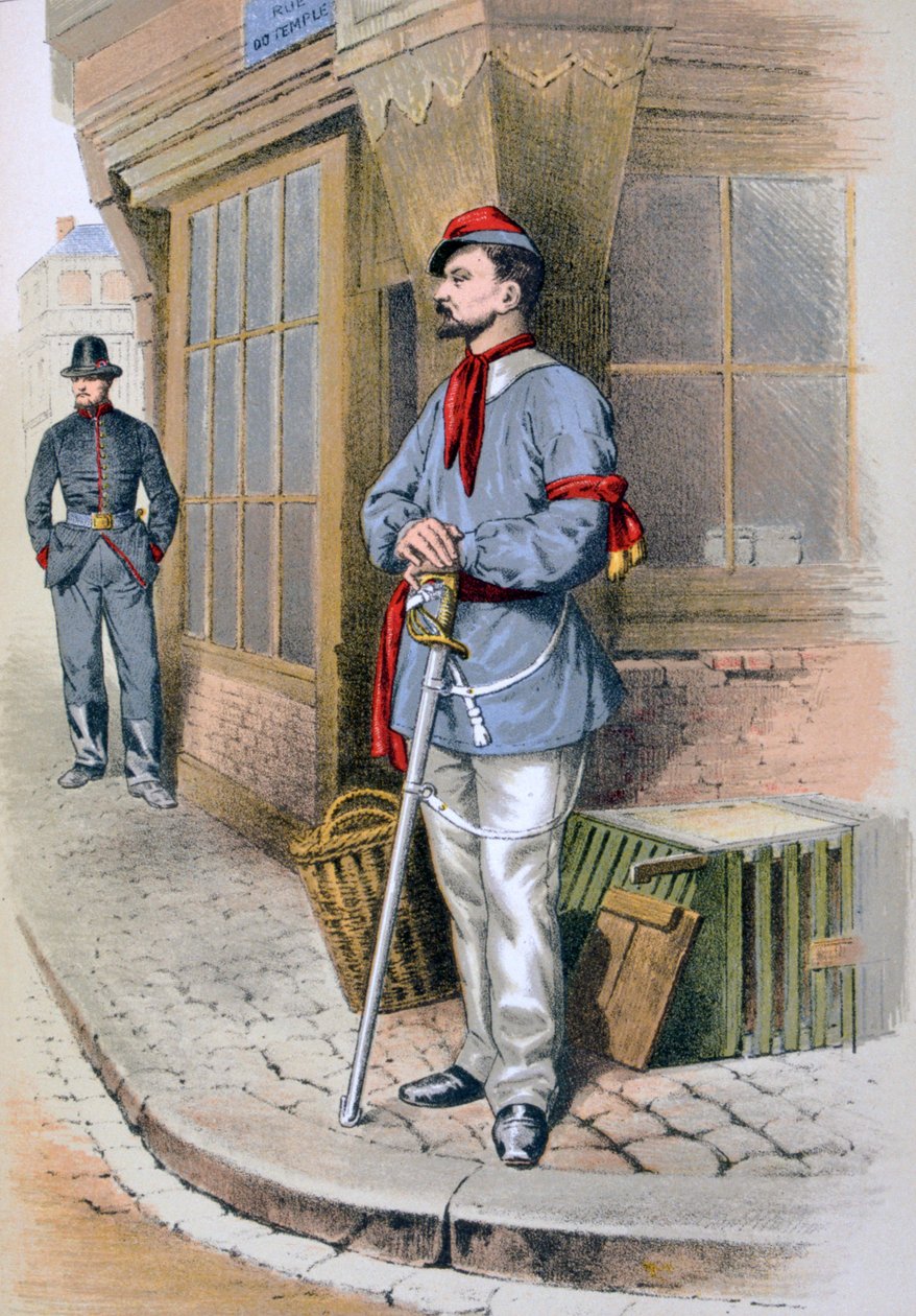 Pařížská občanská garda, 1887 od A. Lemercier