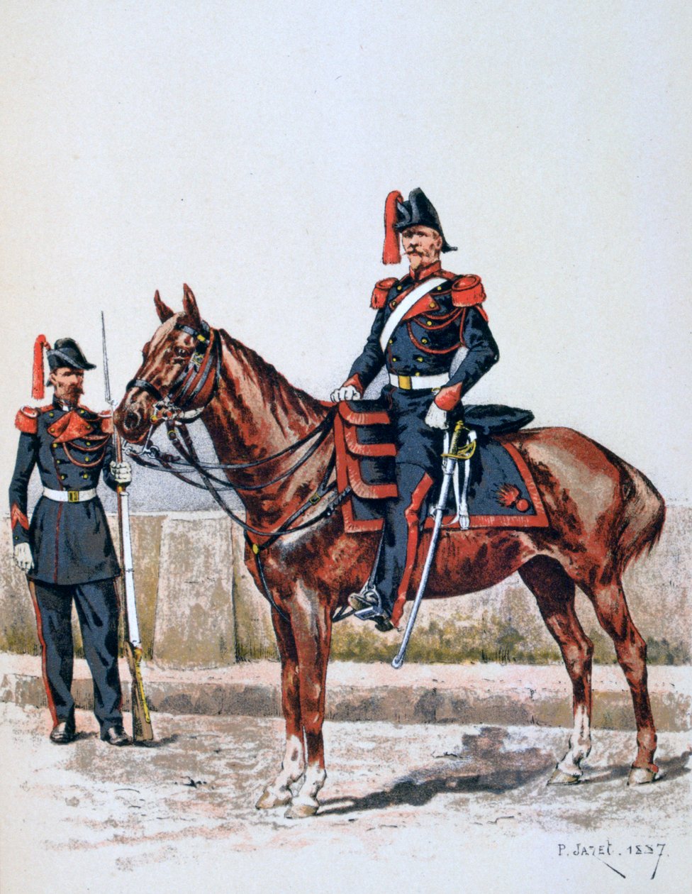 Pařížská republikánská garda, 16. května 1848 – 1. února 1849 1887 od A. Lemercier