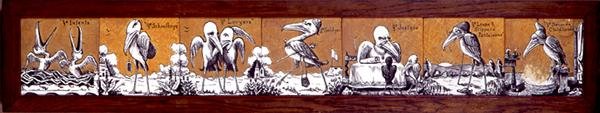 Dlaždicový panel, cca 1876 (kombinovaná média) od A. Masson