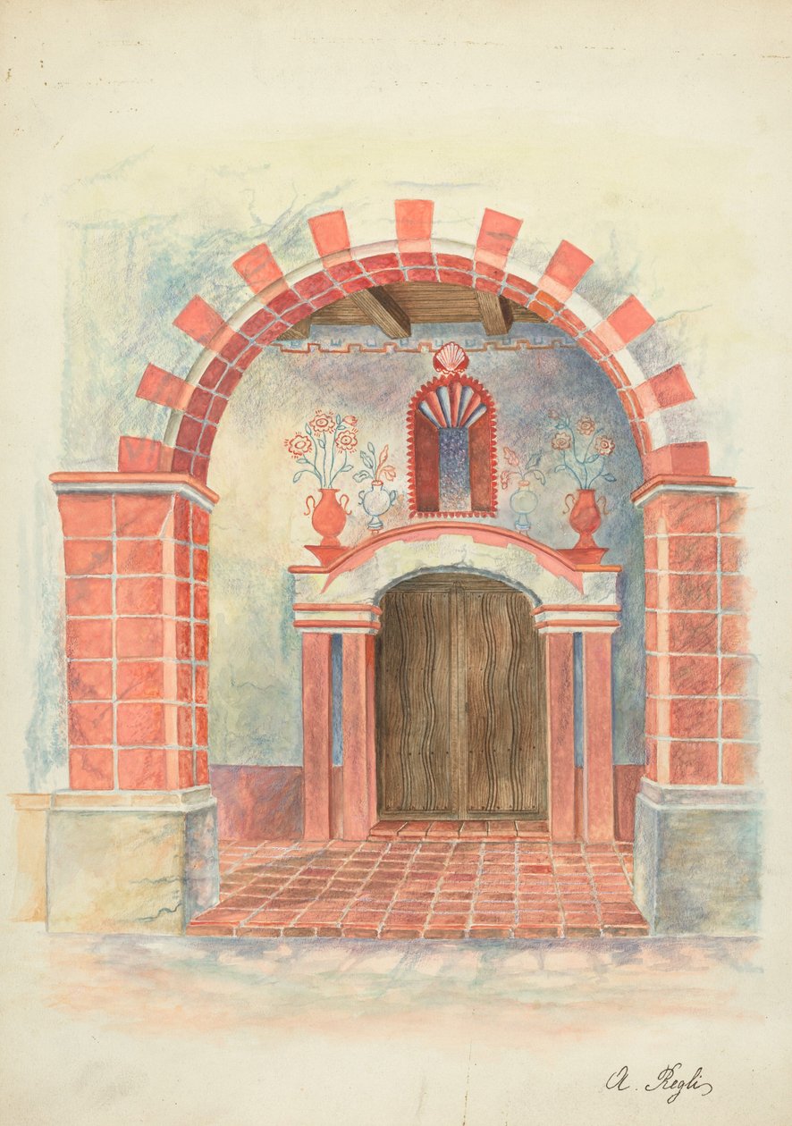 Restaurátorský výkres od A. Regli