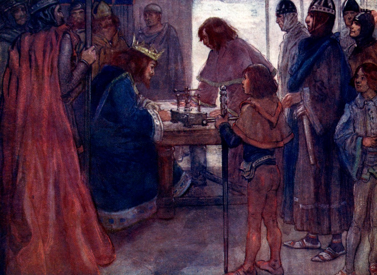 Velká charta byla zapečetěna královskou pečetí, 1215, 1905. od A. S. Forrest