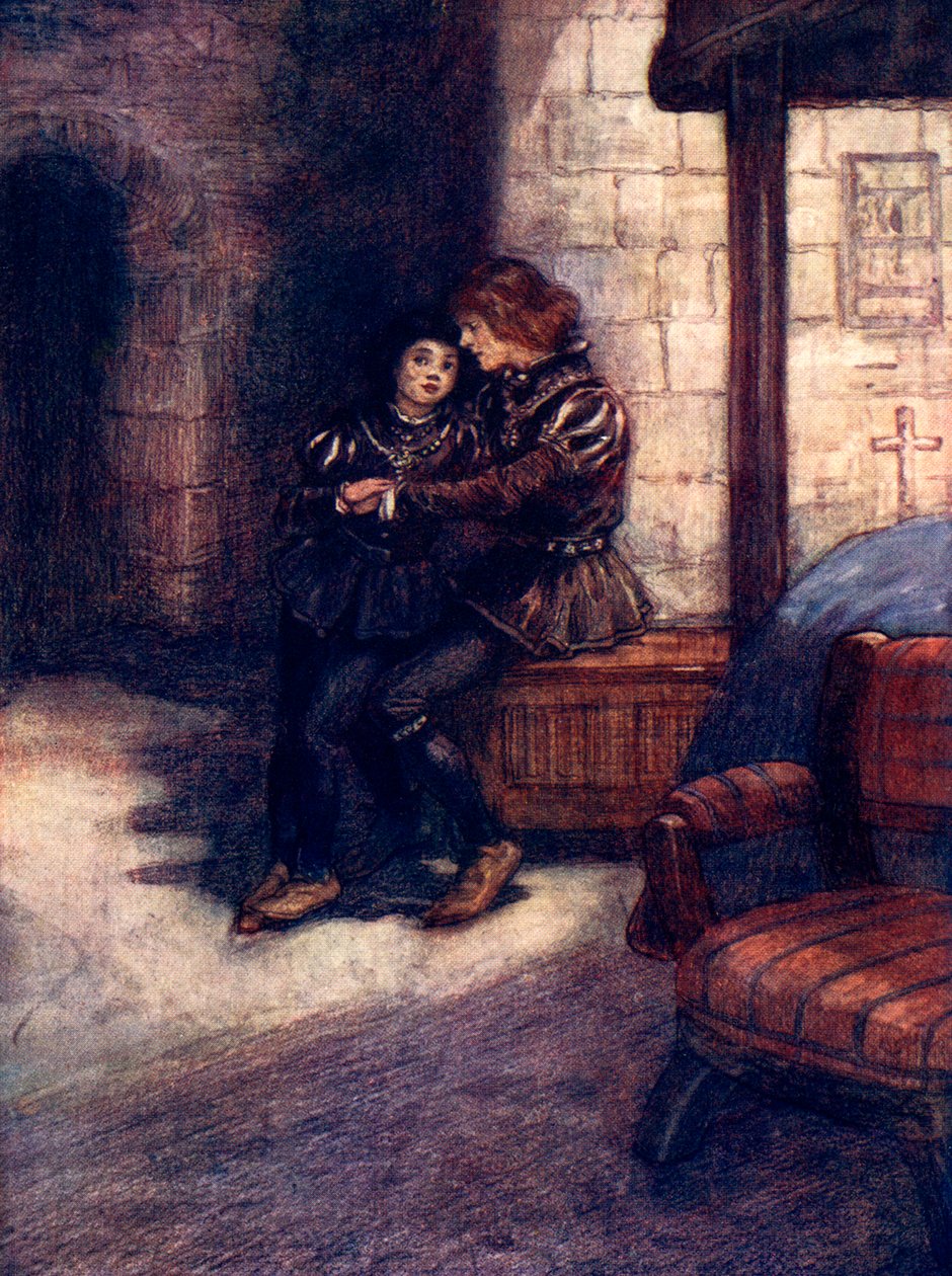 Dny se zdály oběma malým chlapcům velmi dlouhé a ponuré, c1483, 1905. od A. S. Forrest