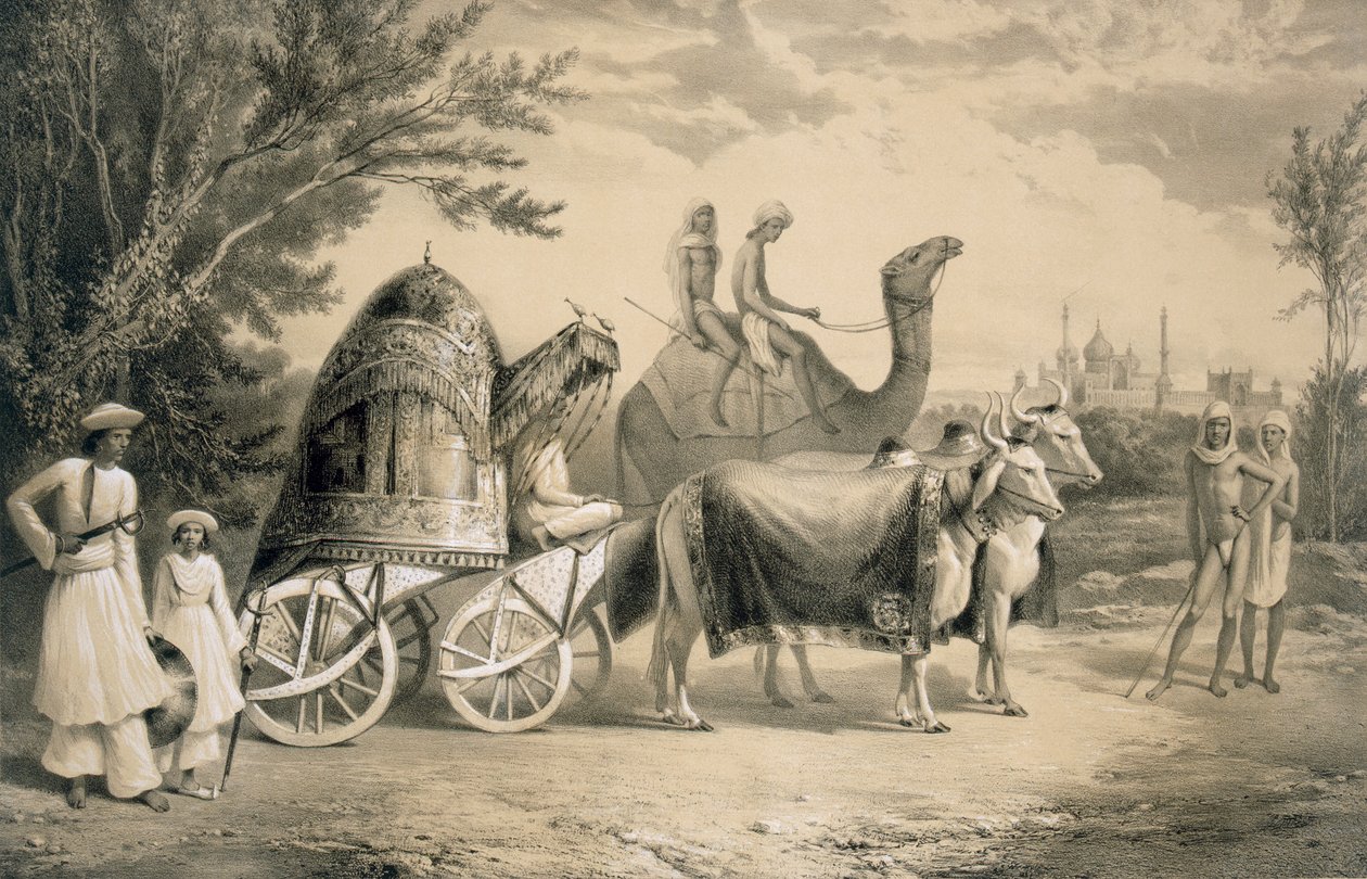Haremový kočár krále Dillí, hospoda. 1858. od A. Soltykoff