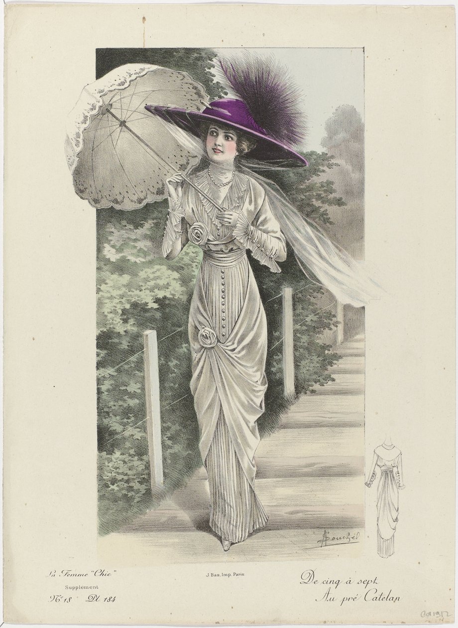 The Chic Woman, Supplement, ca. 1912, č. 18, Pl. 184: Od pěti do sedmi (...) od A. Souchel