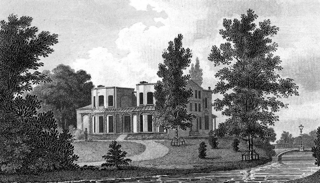 Lord Nelsons Villa v Merton, 19. století. od A Warren