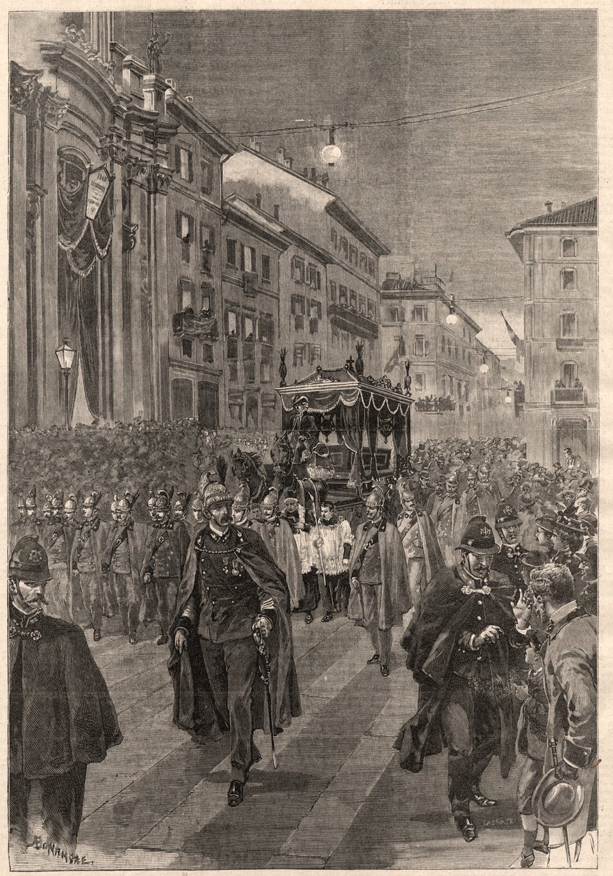Verdi, Giuseppe: pohřební průvod, Milán, 26. února 1901. od A. after Bonamore