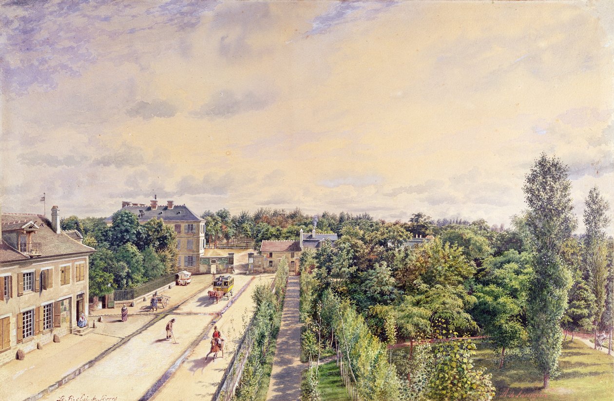 Dům pro hosty v Sevres, kolem roku 1840 od A. de Lareuziere