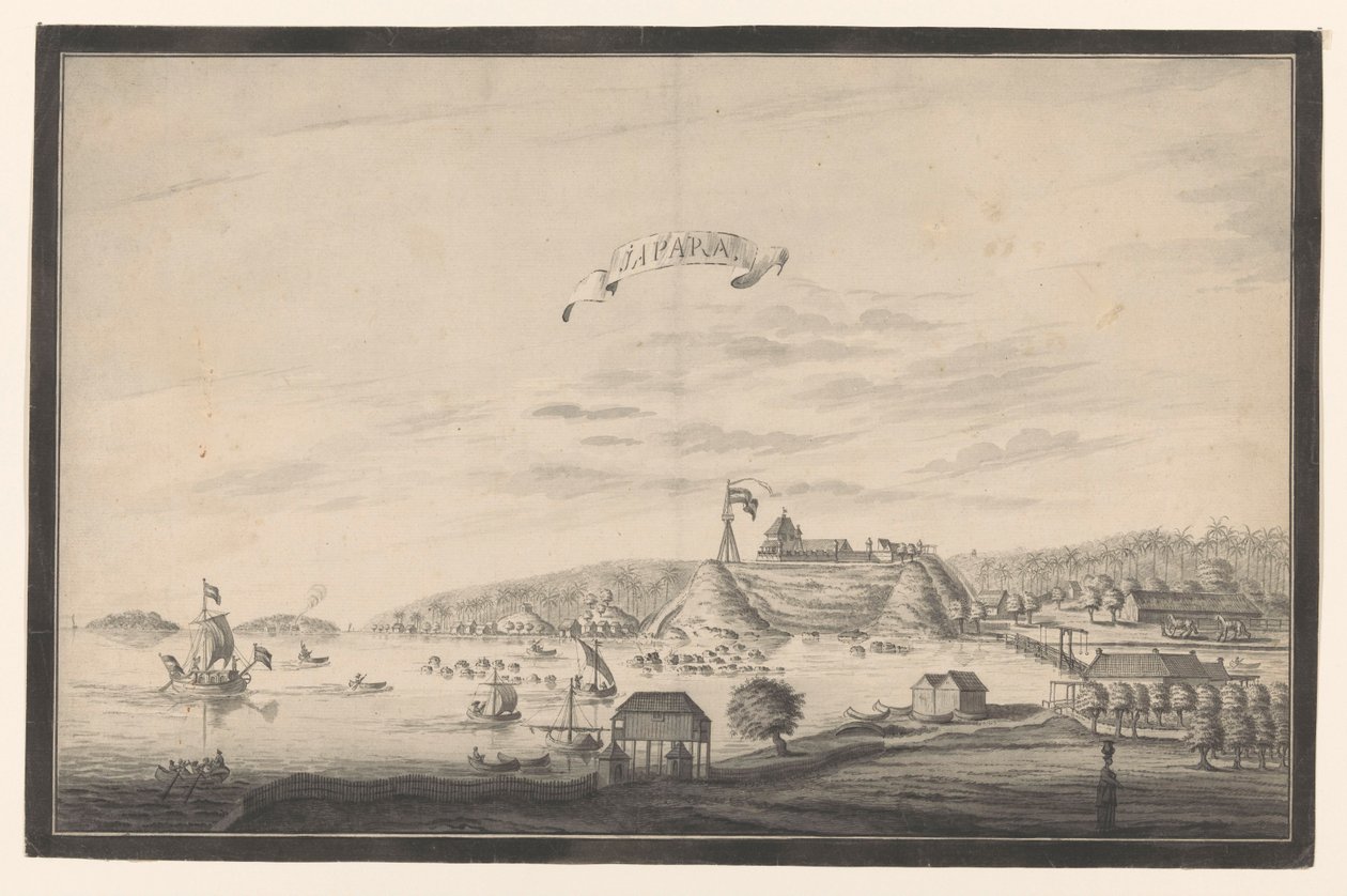 Pohled na Jepara Japara (název na objektu) od A. de Nelly (possibly)