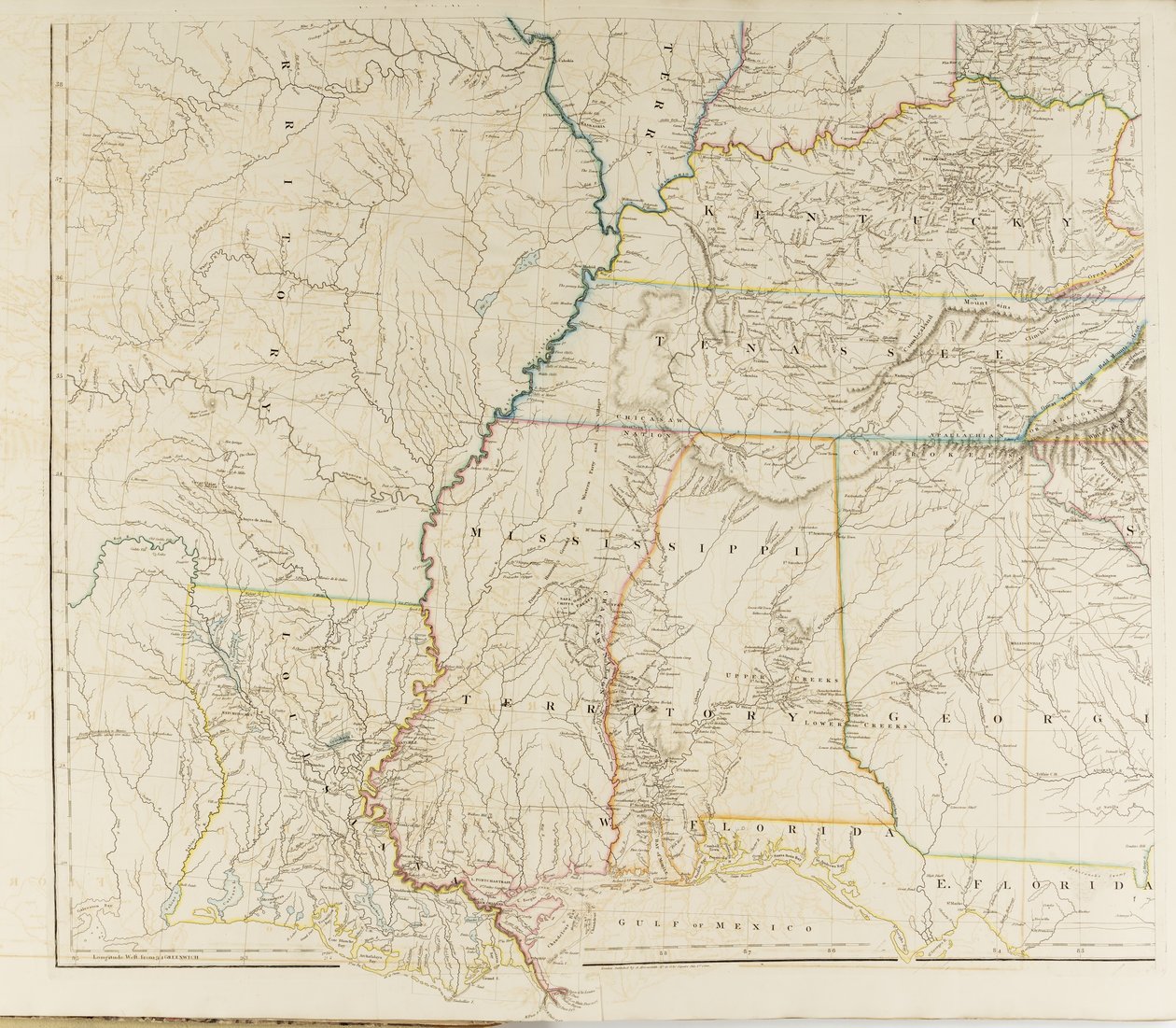 Mapa Spojených států Severní Ameriky od Aaron Arrowsmith