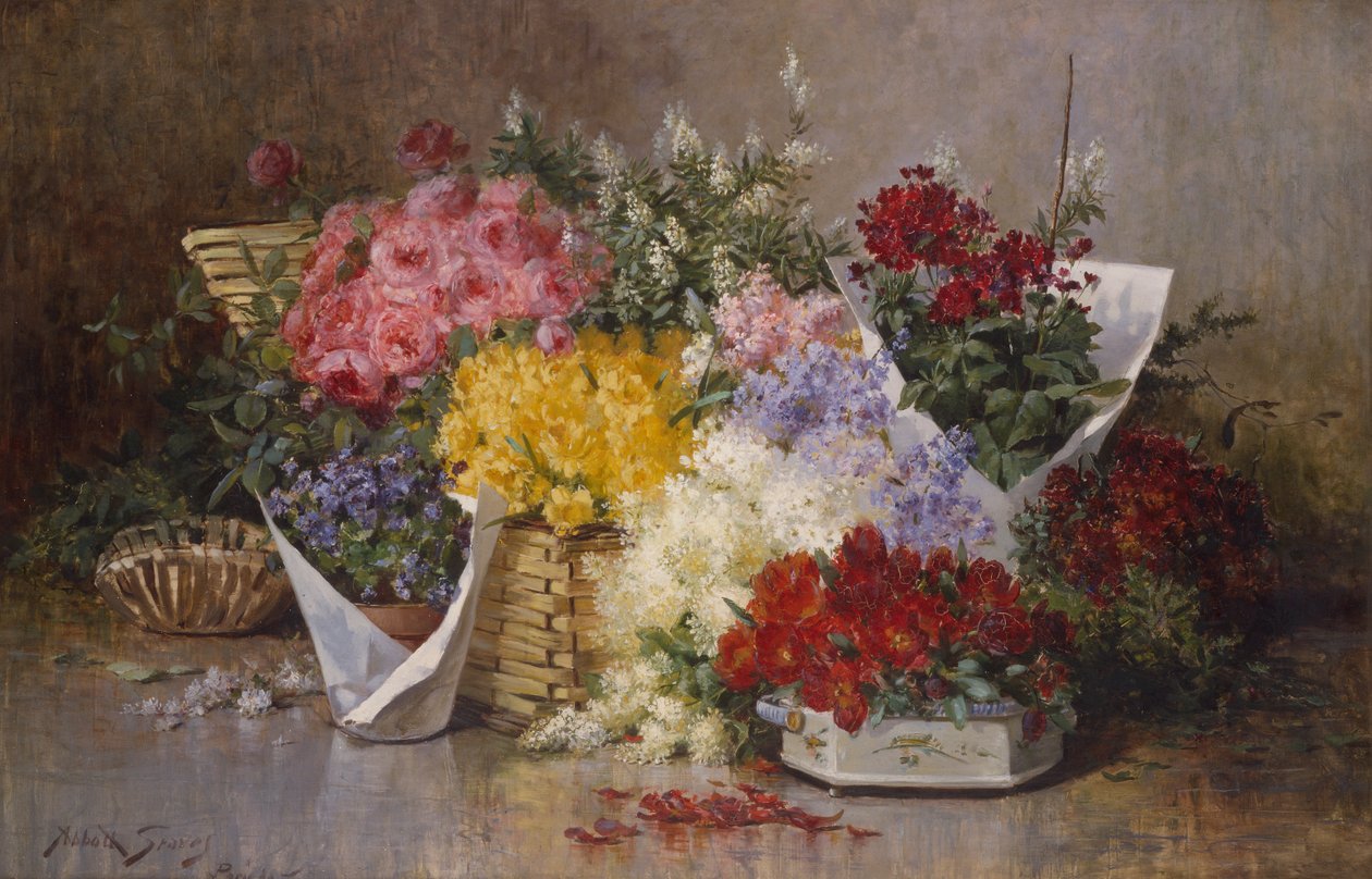Květinové zátiší (olej na plátně) od Abbott Fuller Graves