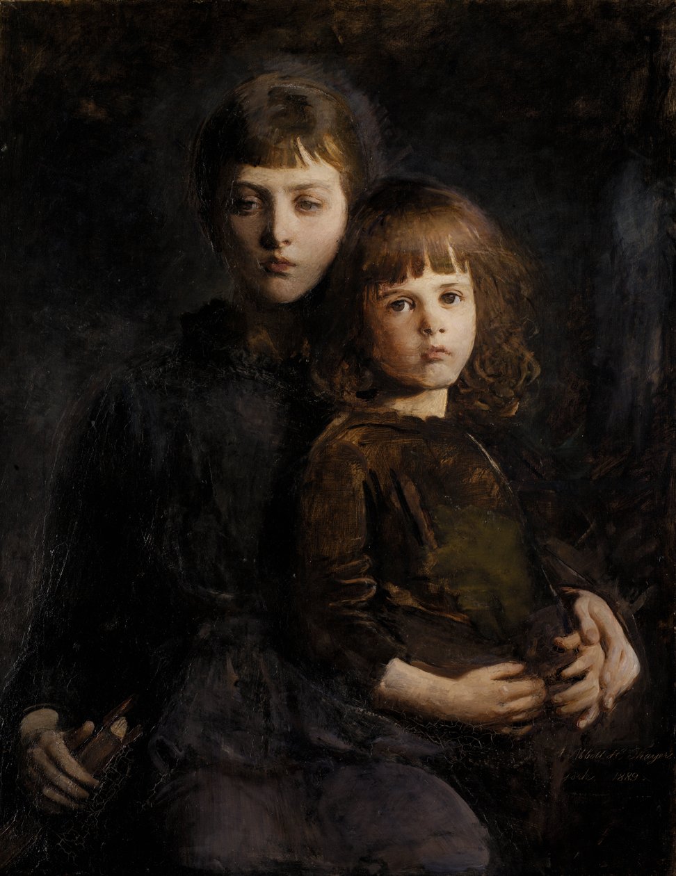 Bratr a sestra Mary a Gerald Thayerovi, 1889. od Abbott Handerson Thayer