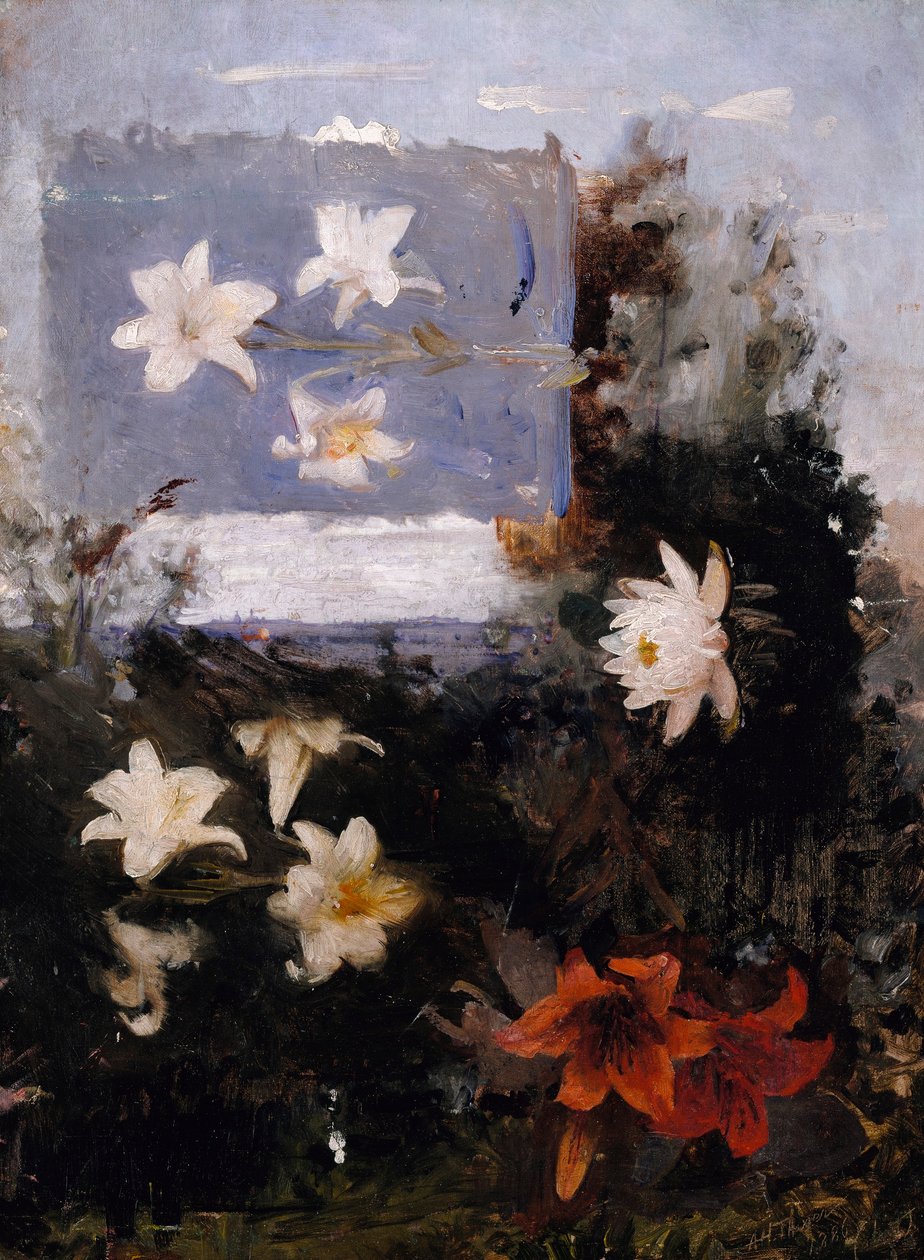 Květinová studia od Abbott Handerson Thayer