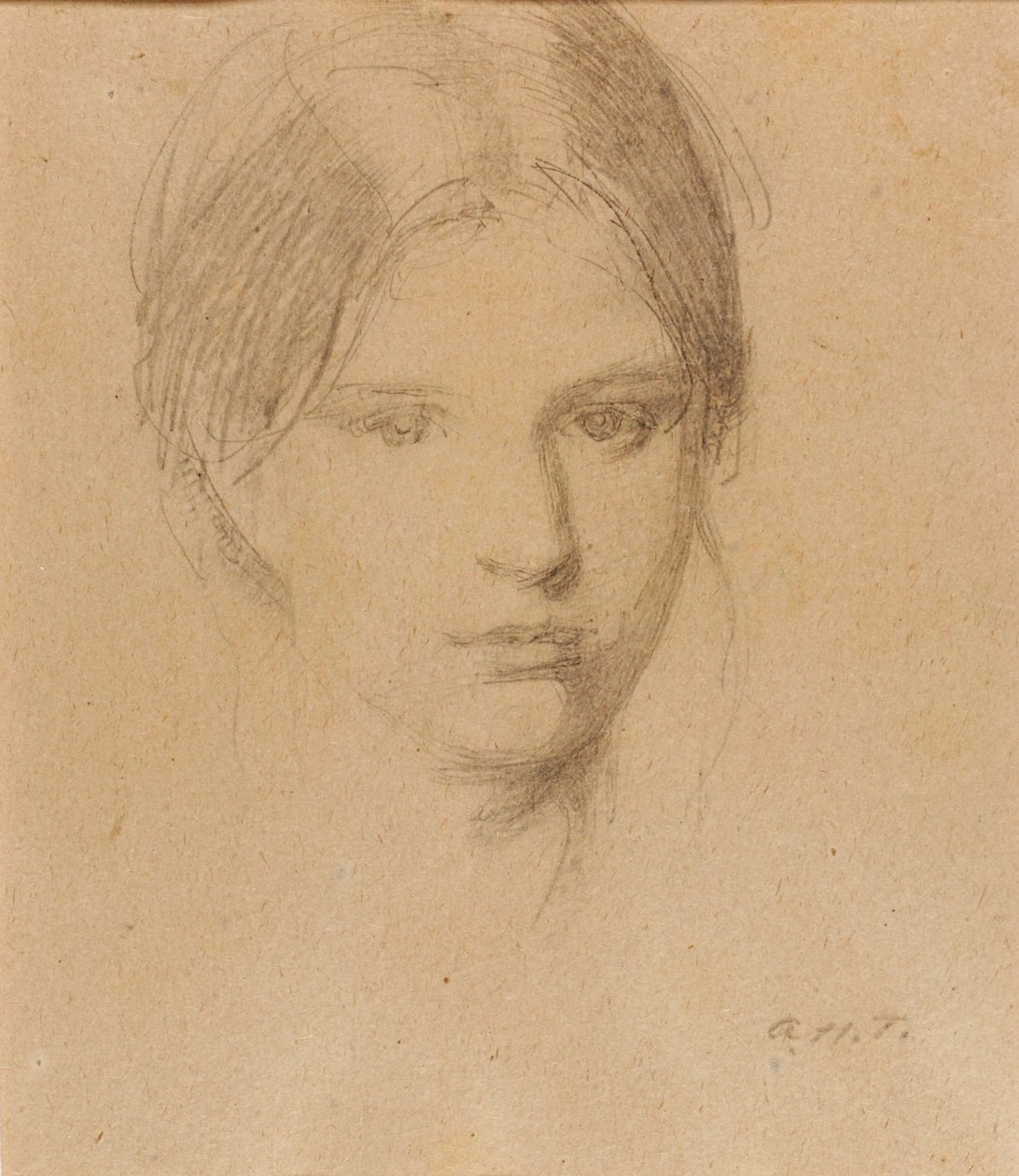 Portrét umělcovy dcery Mary od Abbott Handerson Thayer