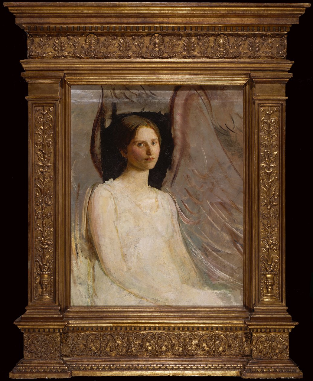 Studie pro sedícího anděla od Abbott Handerson Thayer