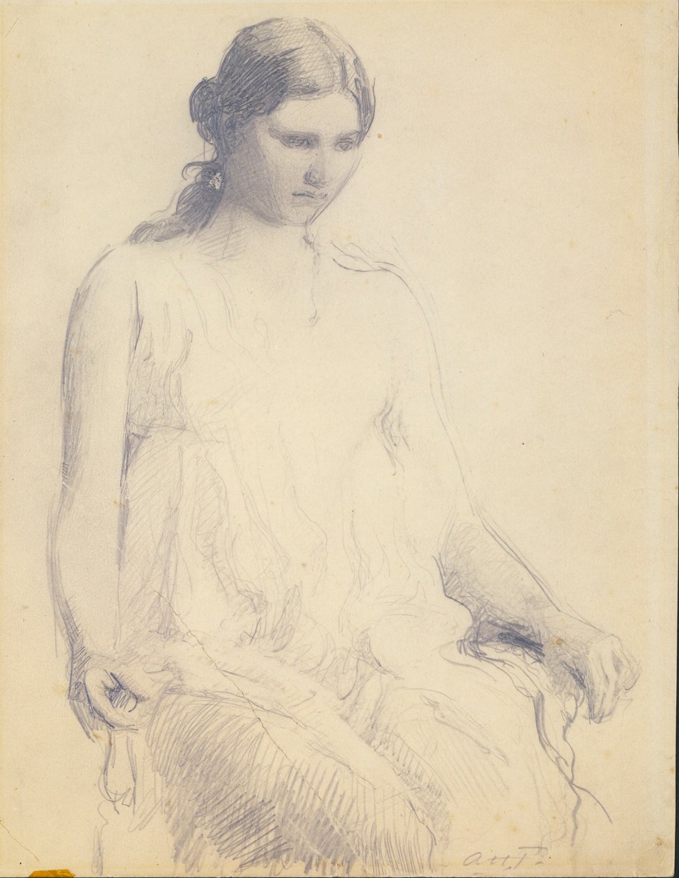 Studie mladé ženy od Abbott Handerson Thayer