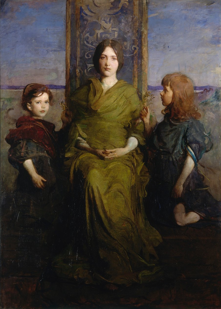 Panna posvěcená od Abbott Handerson Thayer