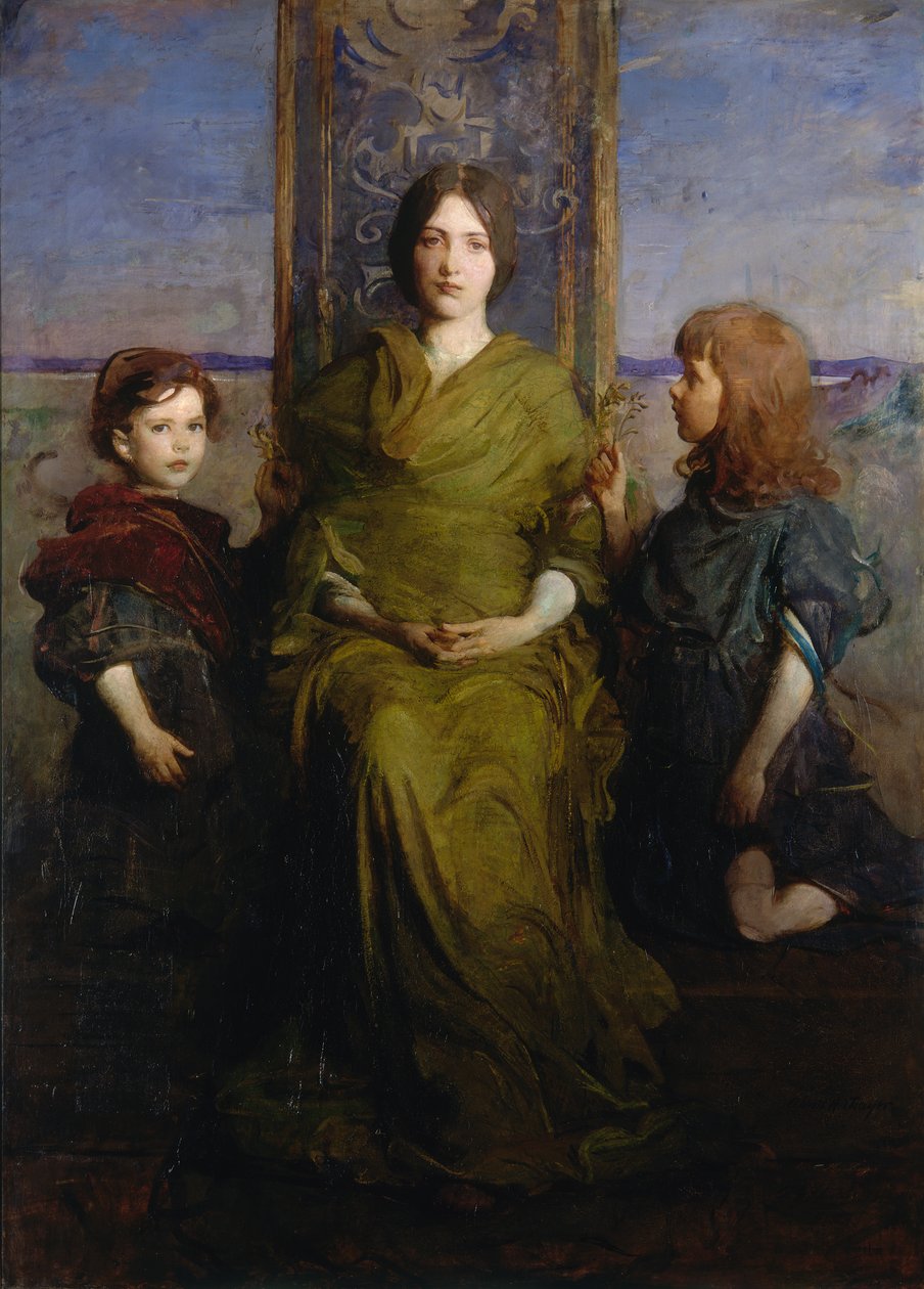 Panna na trůnu, 1891. od Abbott Handerson Thayer