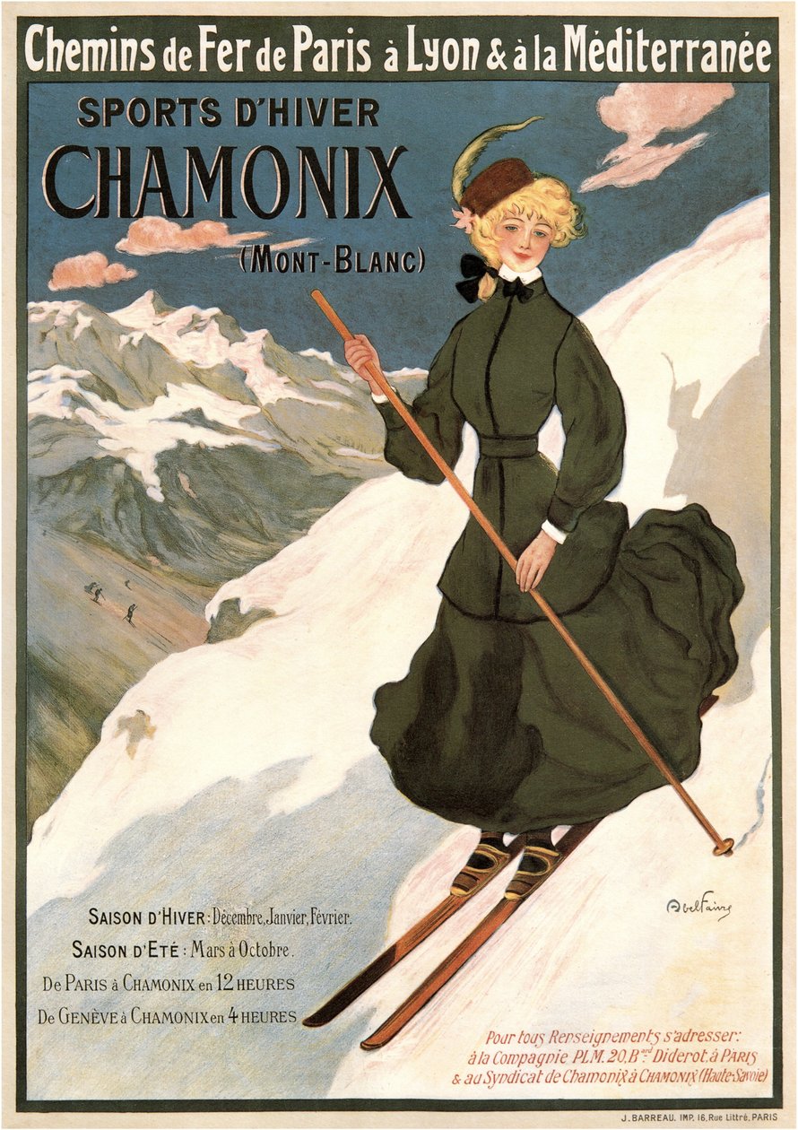 Chamonix Mont Blanc, 1905 od Abel Faivre