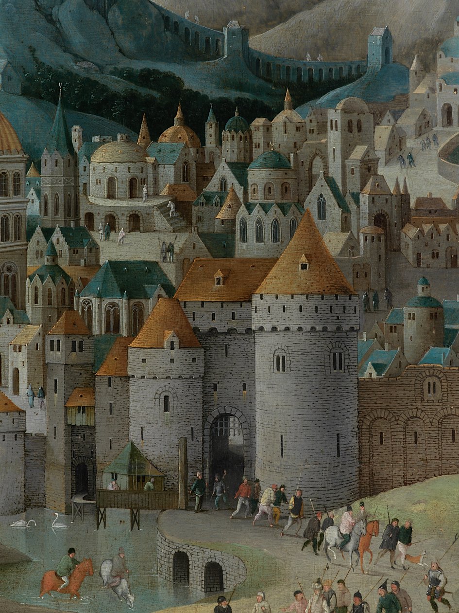 Detail Krista nesoucího kříž od Abel Grimmer or Grimer