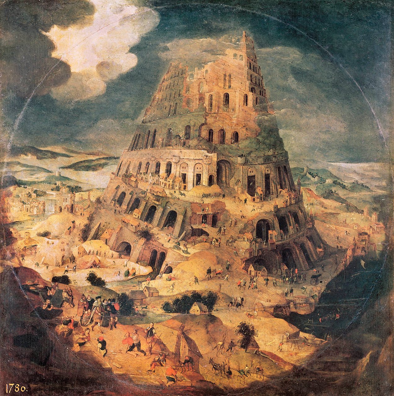Babylonská věž od Abel Grimmer or Grimer