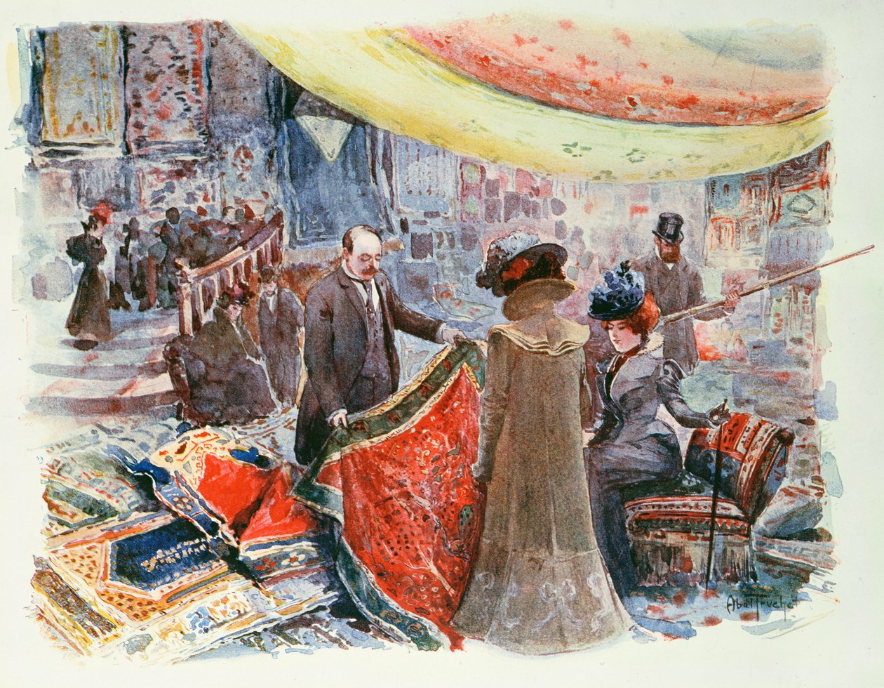 Hala obchodního domu na Place Clichy, Paříž, kolem roku 1900 od Abel Truchet