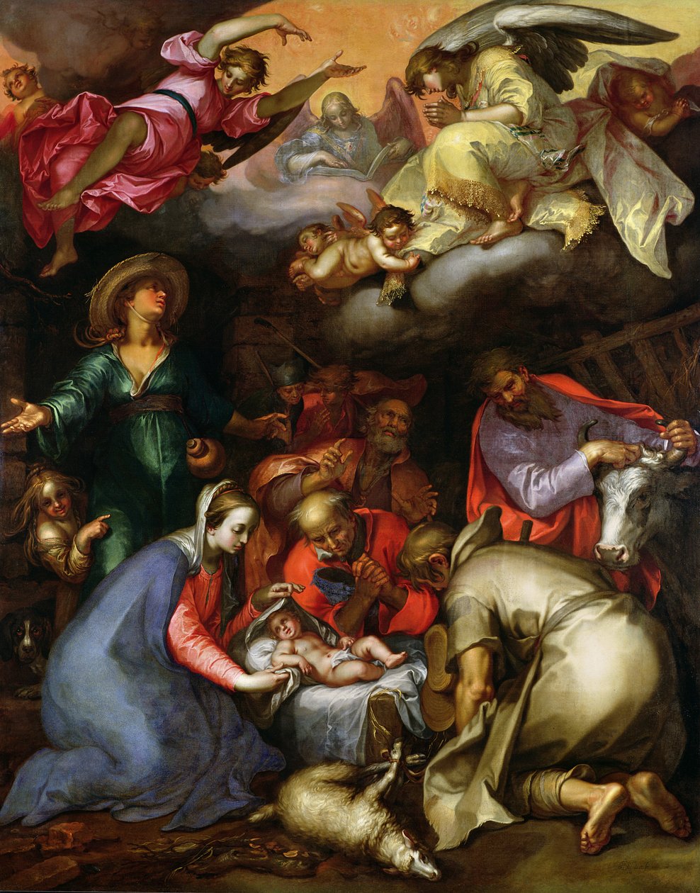 Klanění pastýřů, 1612 od Abraham Bloemaert